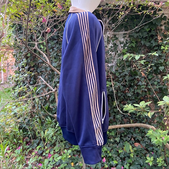 American Eagle Outfitters Blue Beige White Zipper Jacket Size Large - Picture 6 of 9